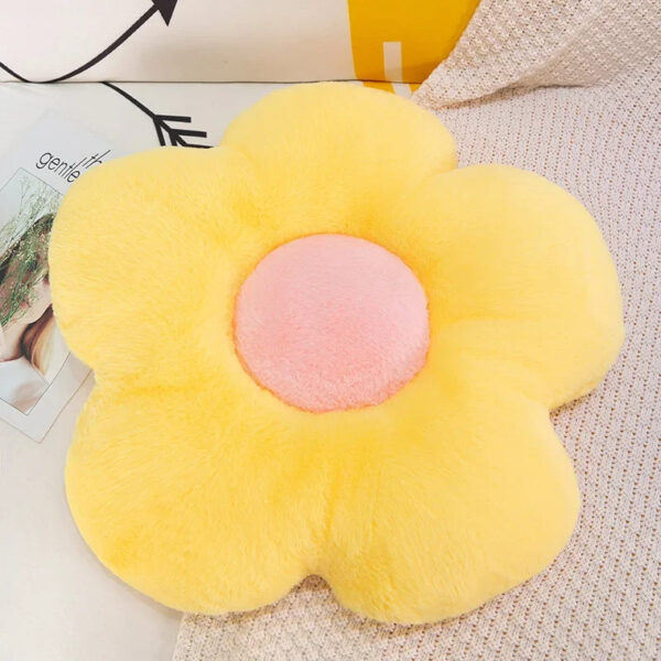 Cuscino Girasole 35 cm o 50 cm <br>Morbido Peluche Decorativo e Comfort - immagine 7