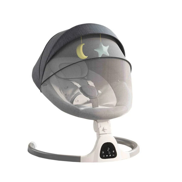 Lettino a Dondolo Elettrico LED Luxury <br>con Telecomando Sicurezza - immagine 2