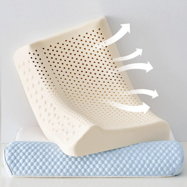 Cuscino Cervicale Lattice Naturale Memory Foam <br>Sollievo Immediato - immagine 2