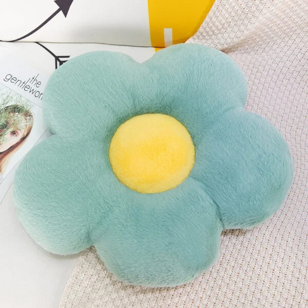 Cuscino Girasole 35 cm o 50 cm <br>Morbido Peluche Decorativo e Comfort - immagine 3