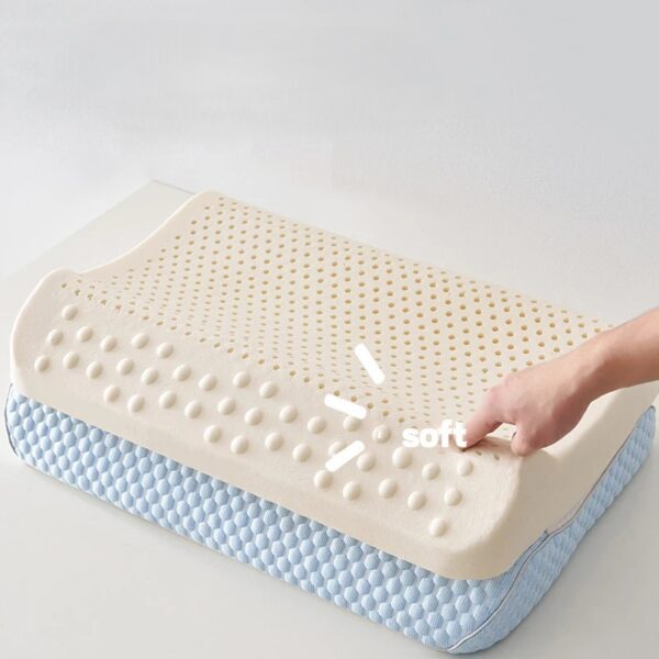 Cuscino Cervicale Lattice Naturale Memory Foam <br>Sollievo Immediato