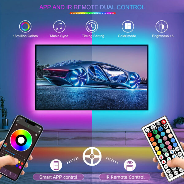 Striscia LED RGB Smart per Camera da Letto 5m/10m/20m/30m - immagine 2